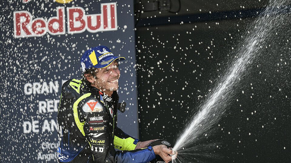 Valentino Rossi stand in Jerez nach langer Zeit wieder auf dem Podium, Foto: MotoGP.com
