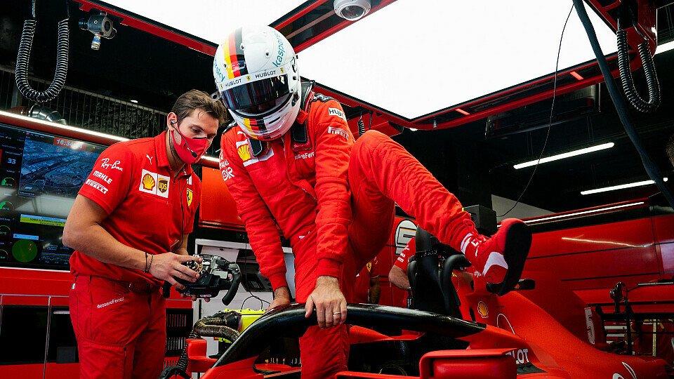 Sebastian Vettel musste auch im Qualifying in Barcelona vorzeig aussteigen, Foto: Ferrari