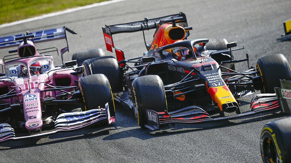 Wird Sergio Perez gegen Max Verstappen (hier in Monza) bald zum teaminternen Duell?, Foto: LAT Images