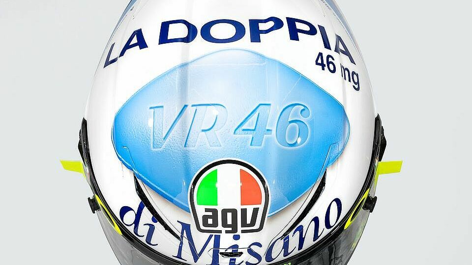 Valentino Rossis Helm für Misano 2020, Foto: AGV