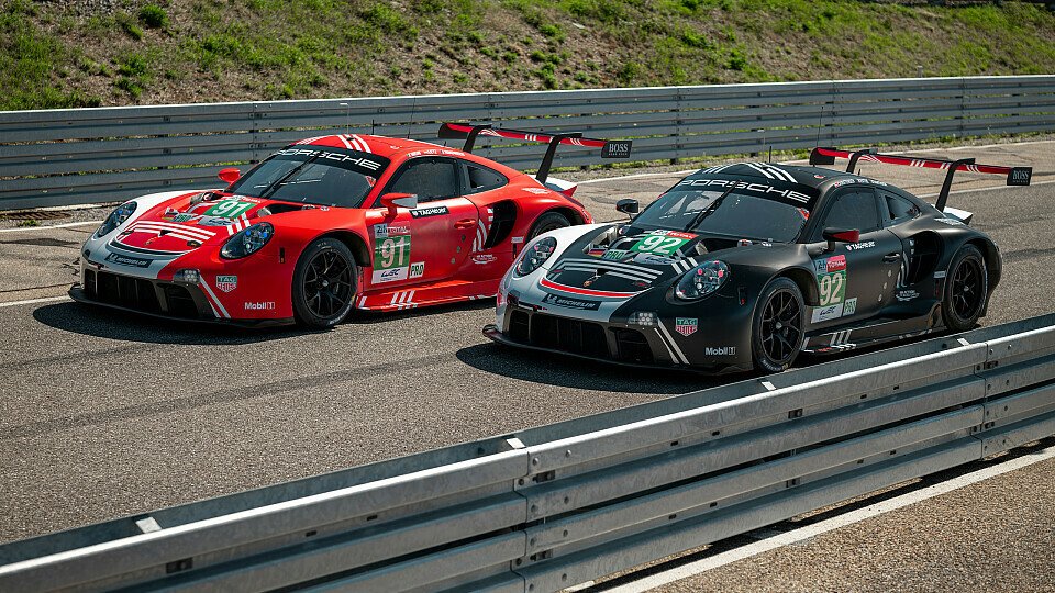 Porsche geht in diesem Jahr mit zwei besonderen Lackierungen bei den 24 Stunden von Le Mans an den Start, Foto: Porsche AG