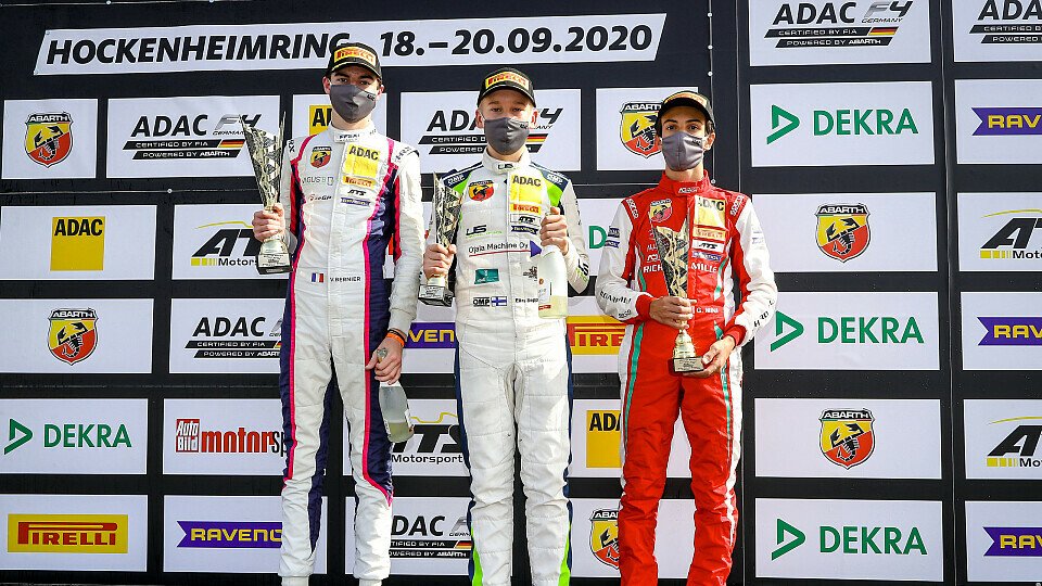 Bernier (l.) feierte seinen ersten Saisonsieg, Foto: ADAC Formel 4
