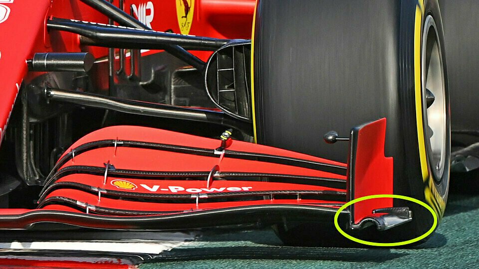 Ferrari hat in Sotschi überarbeitete Frontflügel- und Heckflügel-Endplatten dabei, Foto: LAT Images