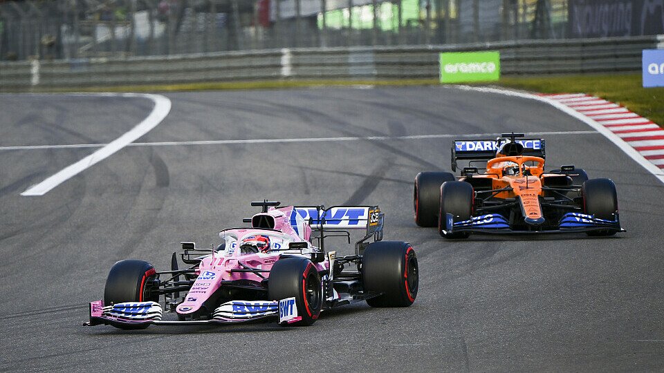 Sergio Perez hatte für die Schlussphase auf dem Nürburgring die richtige Strategie, Foto: LAT Images
