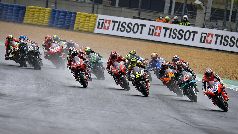 Im Vorjahr lieferte sich die MotoGP in Le Mans eine Regenschlacht, Foto: MotoGP.com