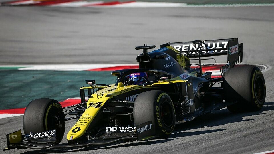 Fernando Alonso testete in Barcelona den aktuellen Renault R.S.20, Foto: Renault F1 Team
