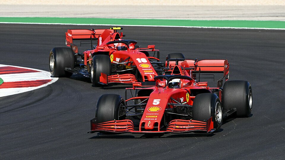 Sebastian Vettel hatte am Trainingsfreitag in Portugal trotz guten Gefühls noch Rückstand auf seinen Ferrari-Teamkollegen, Foto: LAT Images