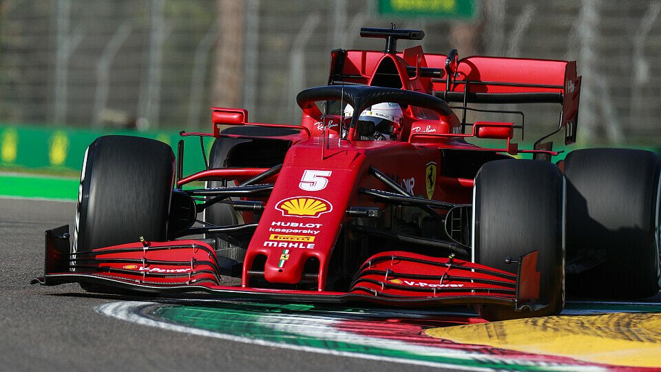 Sebastian Vettel fuhr in Imola ein solides Rennen - dann verbockte Ferrari den Reifenwechsel, Foto: LAT Images