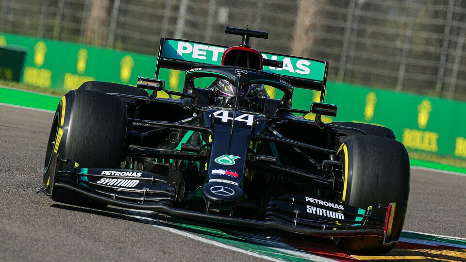 Lewis Hamilton schlug in Imola wieder zu und sicherte Mercedes die WM, Foto: LAT Images