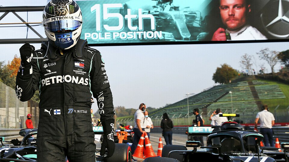 Valtteri Bottas holte sich in Imola seine 15. F1-Pole, Foto: LAT Images