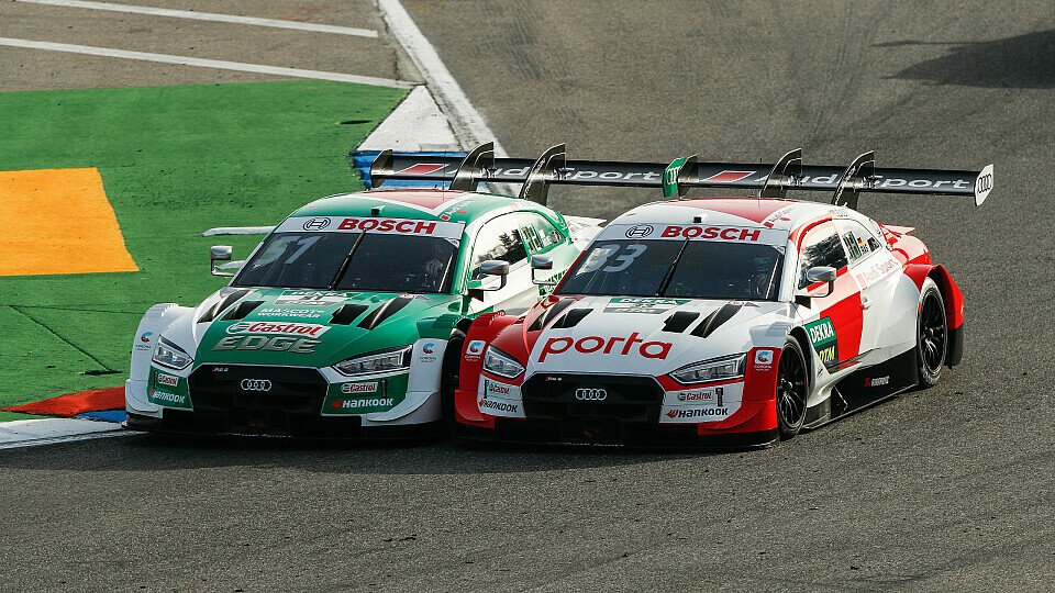 Beim DTM-Finale in Hockenheim wurde munter reingehalten, Foto: Audi Communications Motorsport