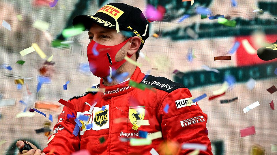 Sebastian Vettel holte in Istanbul sein bisher einziges Podium in der Formel-1-Saison 2020, Foto: Ferrari