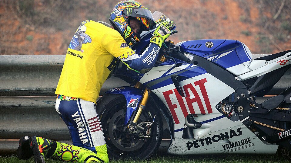 Valentino Rossi verabschiedete sich schon einmal vom Yamaha-Werksteam