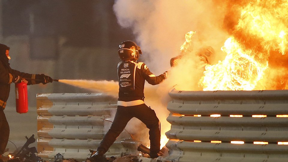 Romain Grosjeans Unfall schockte die Formel 1, Foto: LAT Images