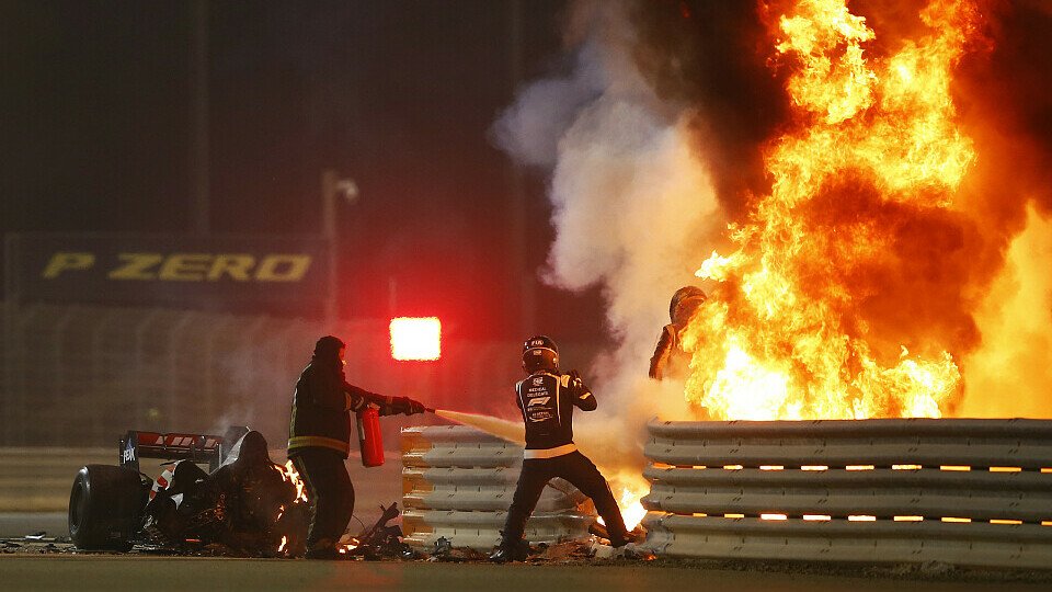 Romain Grosjeans Bahrain-Unfall änderte seine Indy-Pläne: Ovale erstmal tabu, Foto: LAT Images