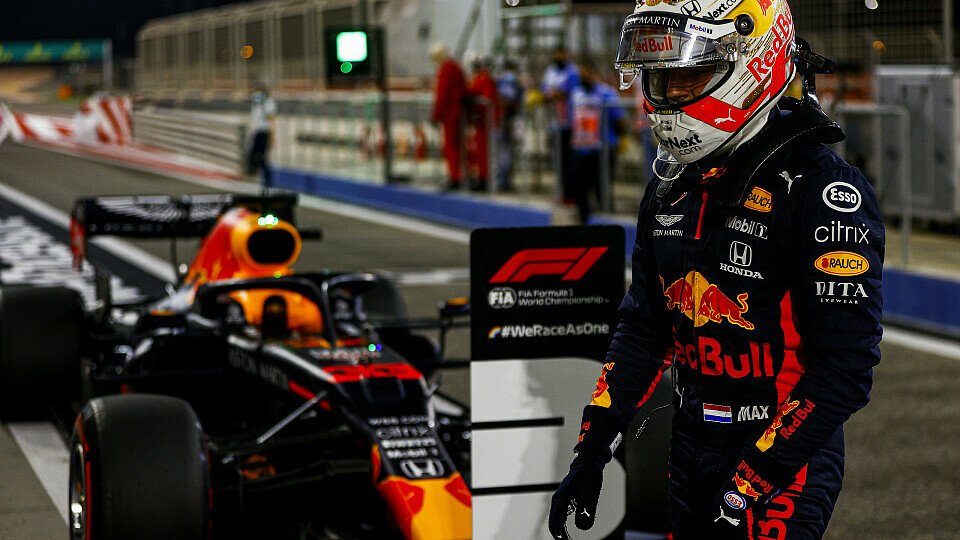 Max Verstappen jagt beim Sakhir GP der Formel 1 in Bahrain Mercedes