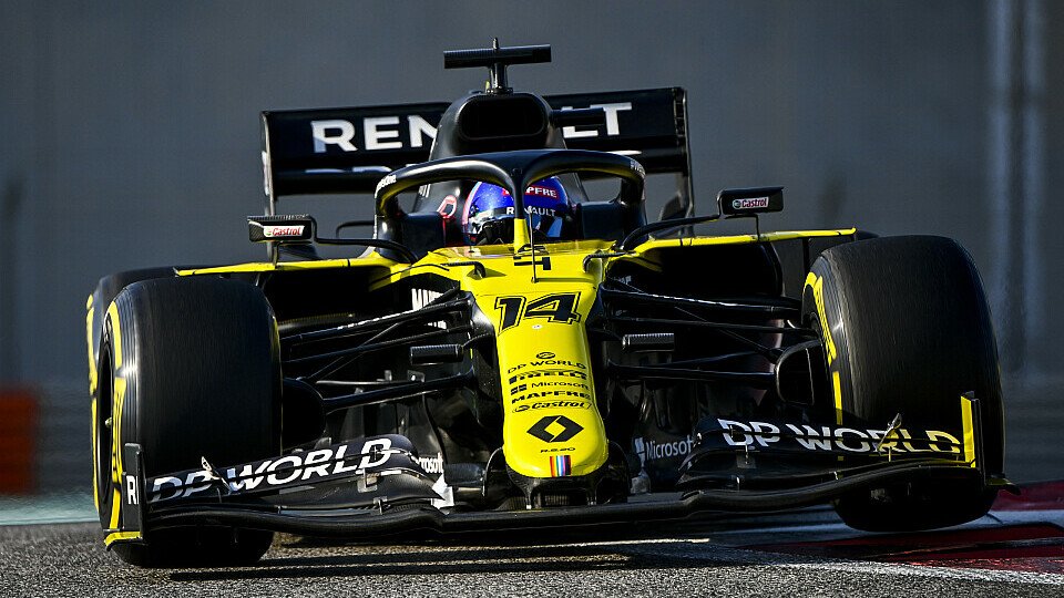 Beim Young Driver Test in Abu Dhabi fuhr Fernando Alonso den aktuellen Renault R.S.20, Foto: LAT Images