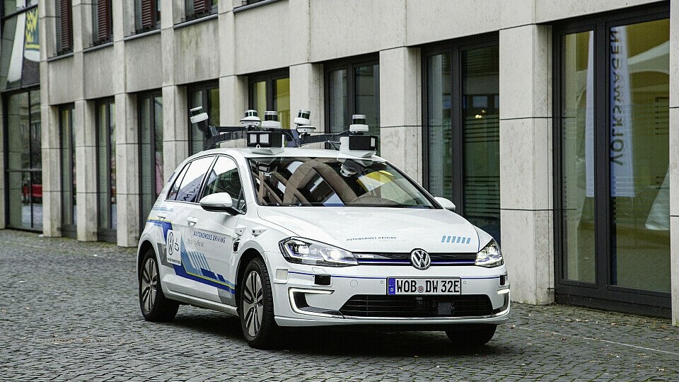 Volkswagen erprobt seit 2019 das vollautomatische Fahren mit fünf e-Golf, Foto: Volkswagen