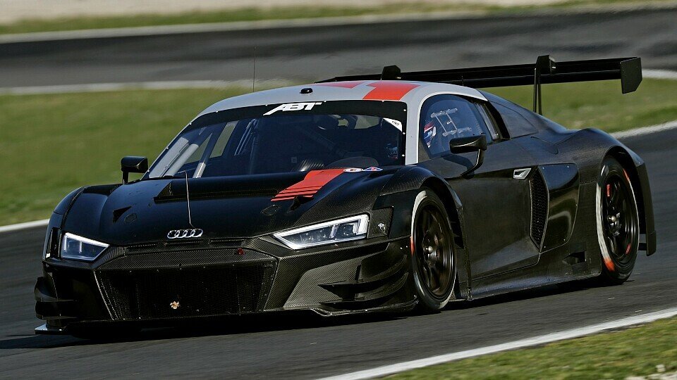 Gut zu sehen: Reifen mit Hankook-Branding auf dem Audi R8 LMS GT3 von Abt Sportsline