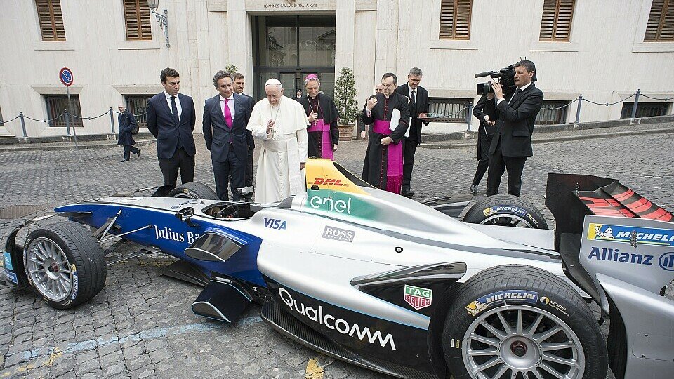2018 war die Formel E zu Gast im Vatikan - Papst-Segen inklusive