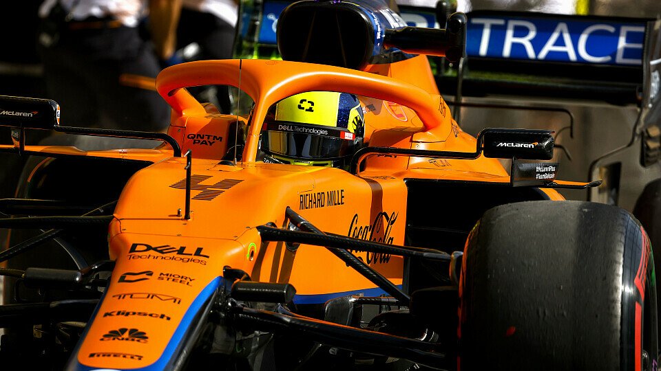 McLaren-Pilot Lando Norris war am Freitag in Bahrain trotz schneller Zeiten unzufrieden
