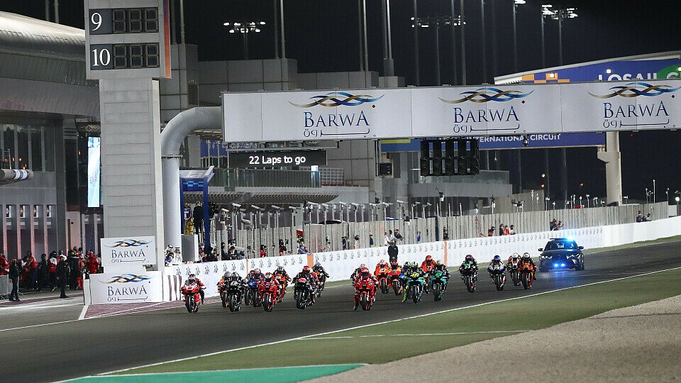 Die MotoGP gibt noch einmal in Katar Gas