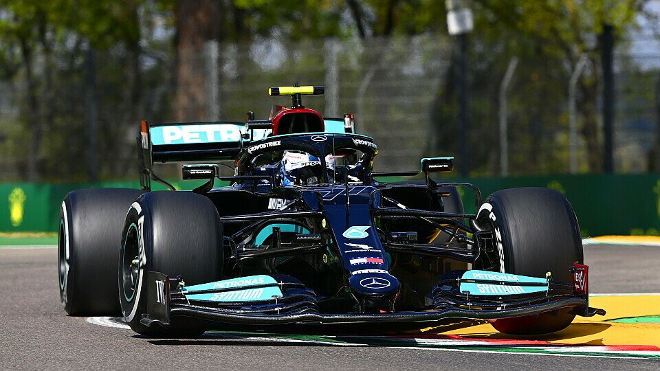 Mercedes-Pilot Valtteri Bottas markierte auch im 2. Freien Training der Formel 1 in Imola die Bestzeit