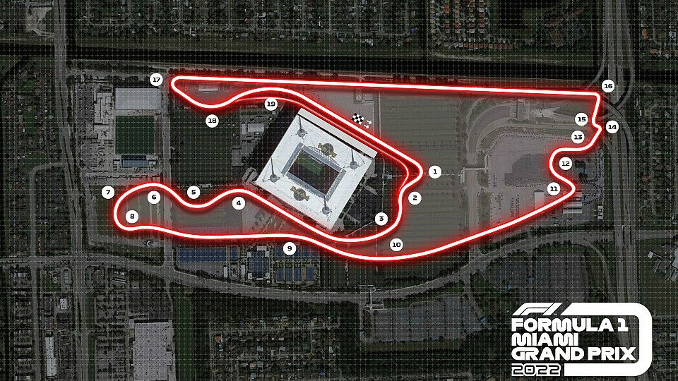 Die Formel 1 stellte die Strecke um das Hard Rock Stadium in Miami offiziell vor, Foto: Formula 1