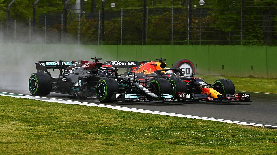 Lewis Hamilton und Max Verstappen lieferten sich in Imola vor allem zu Beginn ein packendes Duell