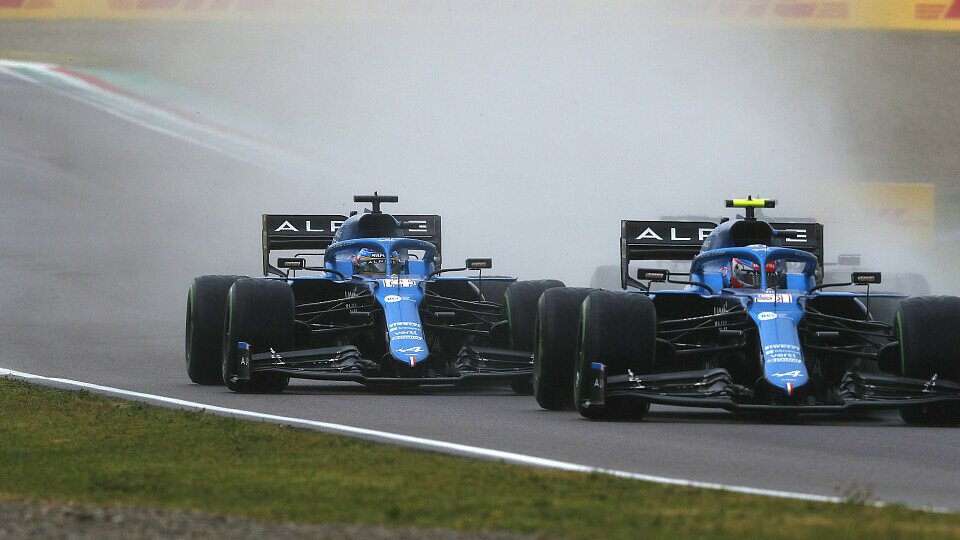 Fernando Alonso und Esteban Ocon spülte es in Imola in die Punkte