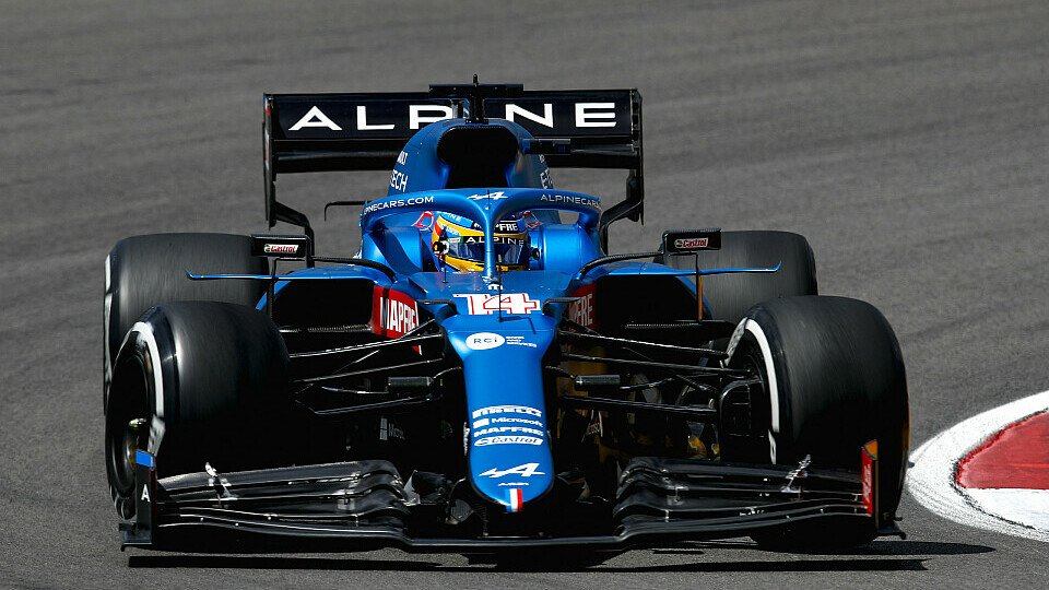 Fernando Alonso und Alpine zeigten am Freitag in Portimao den bisher besten Freitag in der Formel 2021, Foto: LAT Images