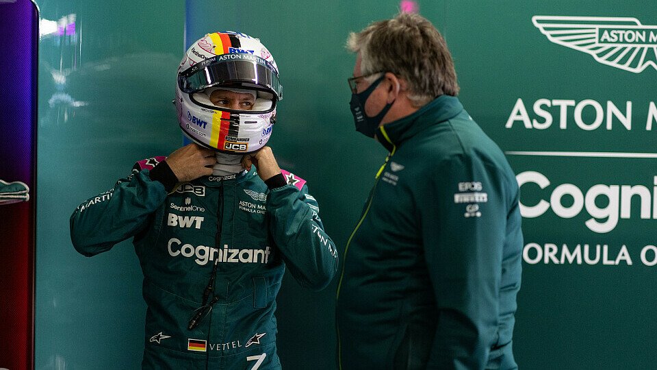 Sebastian Vettel mit Aston Martins Teamchef Otmar Szafnauer