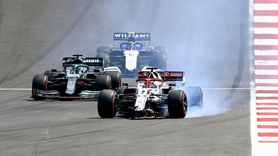 Kimi Räikkönens Rennen in Portugal endete bereits nach einer Runde
