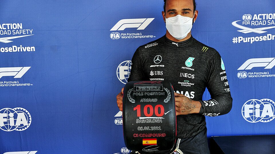 Lewis Hamilton dringt in neue Sphären vor: Pole Nummer 100 in Spanien, Foto: LAT Images