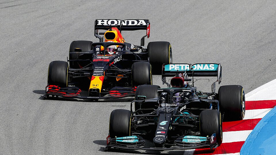 Lewis Hamilton setzte sich auch beim Formel-1-Rennen in Spanien gegen Titelrivale Max Verstappen durch
