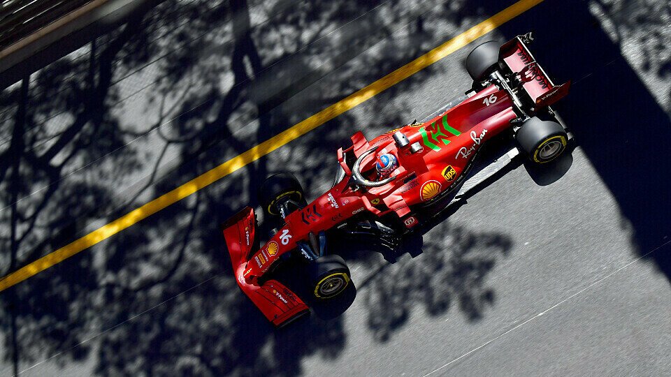 Charles Leclerc sicherte Ferrari am Trainingstag der Formel 1 in Monaco die Bestzeit