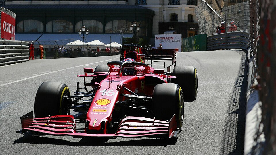 Ferrari legte heute in den Monaco-Trainings der Formel 1 vor