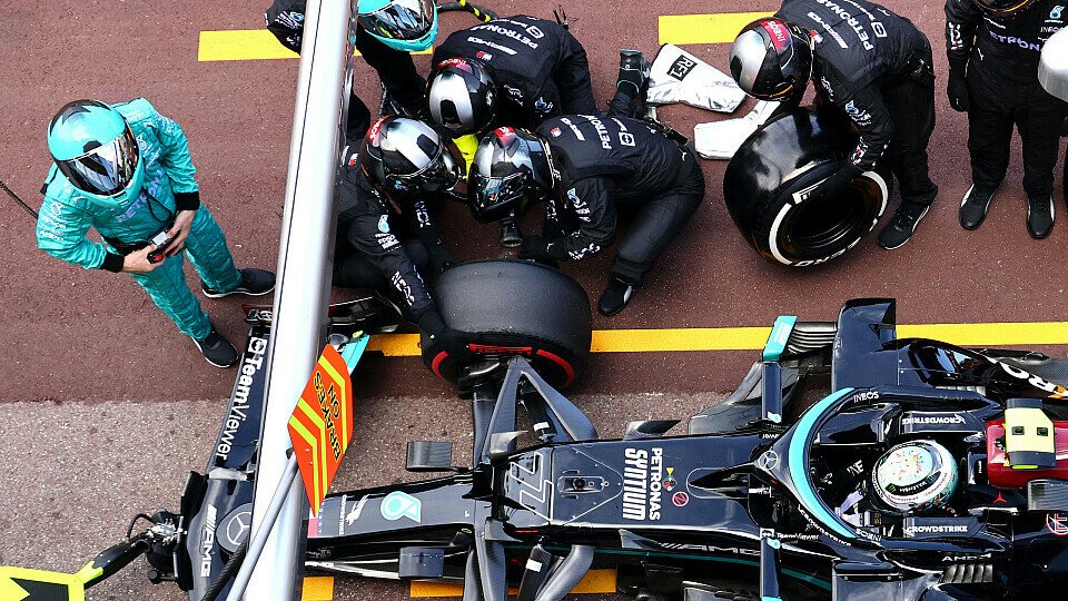 Ein verbockter Mercedes-Boxenstopp warf Valtteri Bottas in Monaco aus dem Rennen