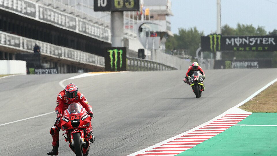 Ducati hat am Freitag in Barcelona die Nase vorne.