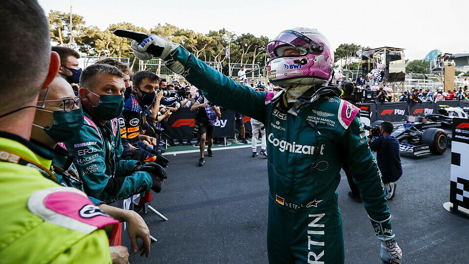 Sebastian Vettel feierte in Baku mit Aston Martin ein sensationelles Podium