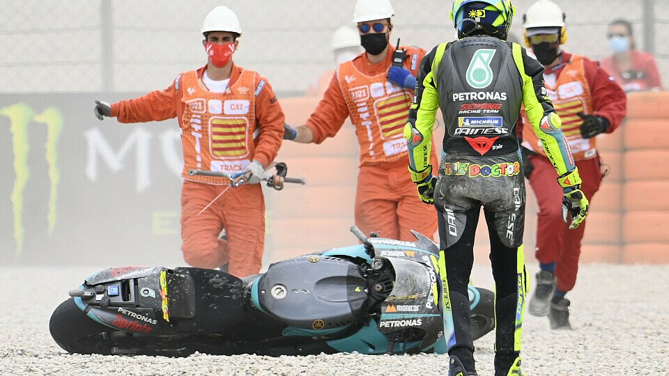 Valentino Rossi konnte das Rennen nicht beenden, Foto: LAT Images