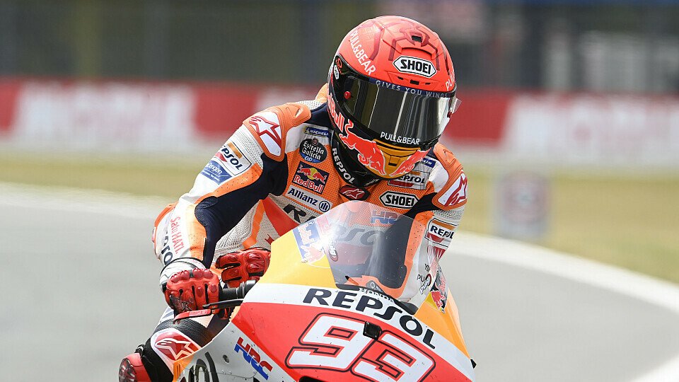 Das MotoGP-Qualifying endete für Marc Marquez mit einem Crash, Foto: LAT Images
