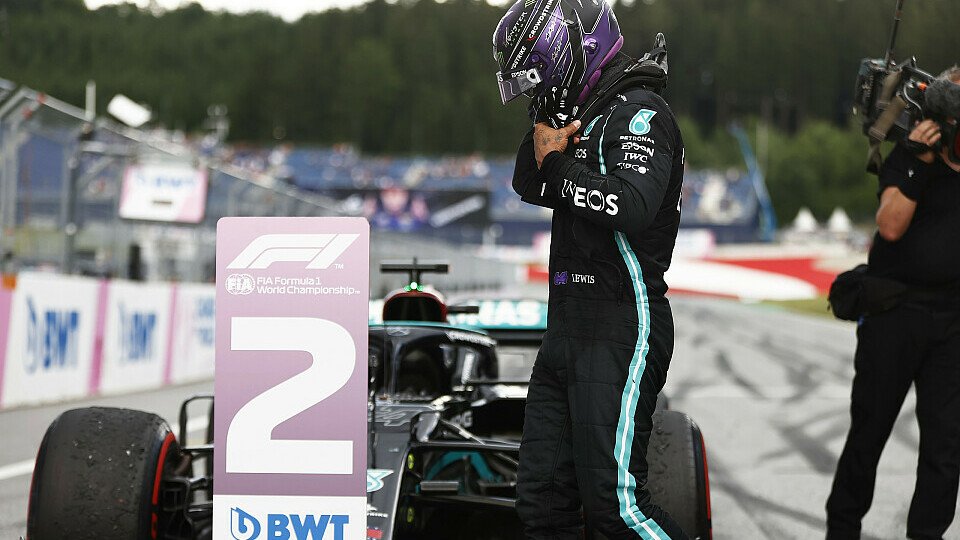Beim Steiermark-GP musste sich Lewis Hamilton mit Platz 2 zufriedengeben - mit großem Rückstand., Foto: LAT Images