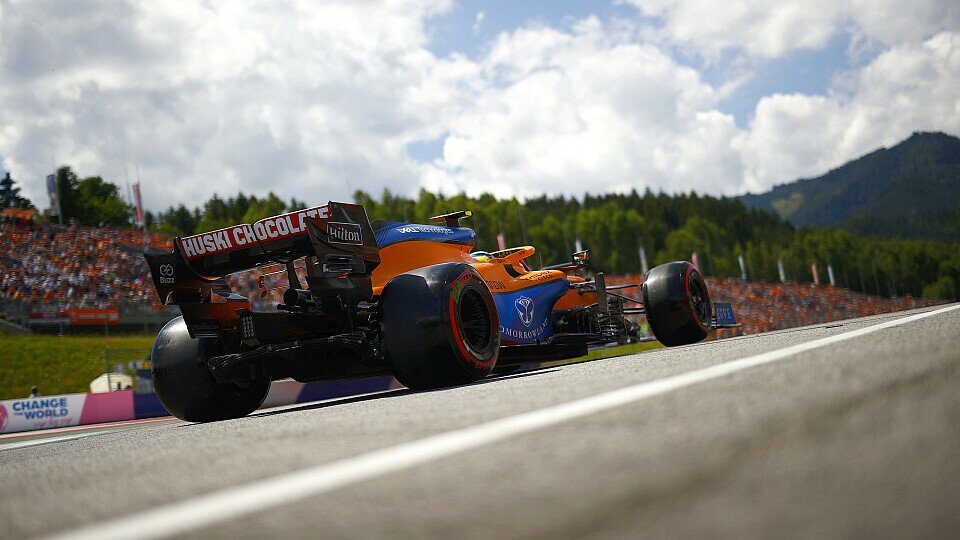 In der Qualifikation zum Österreich GP war nur Max Verstappen schneller als Lando Norris, Foto: LAT Images