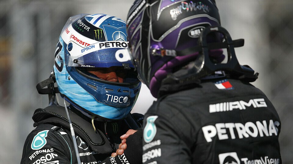 Lewis Hamilton und Valtteri Bottas starten beim Großen Preis von Ungarn am Sonntag aus der ersten Reihe.