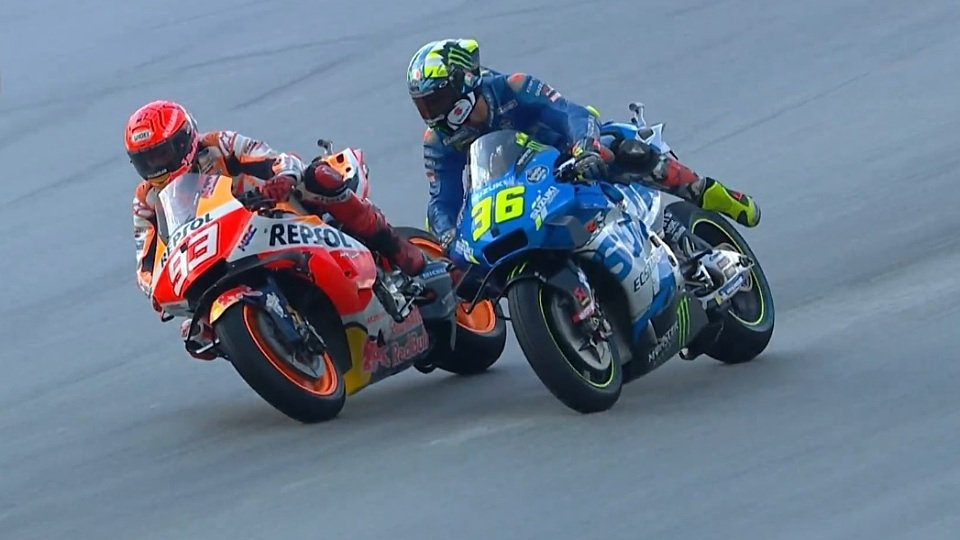 Über diese Szene ärgerte sich Joan Mir, Foto: Screenshot/MotoGP