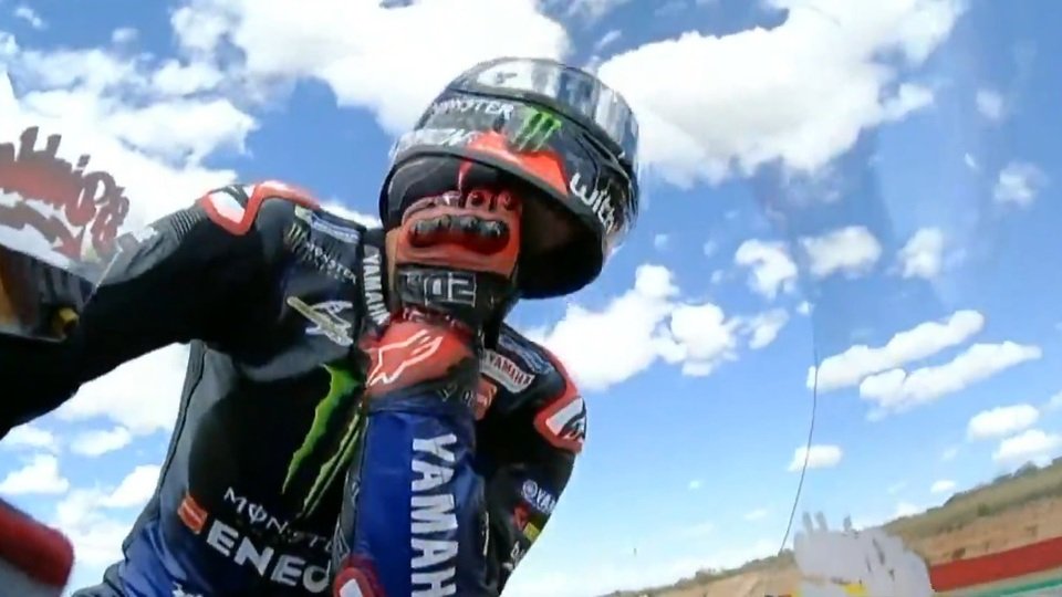 Fabio Quartararo wurde während des Trainings gestochen, Foto: Screenshot/MotoGP