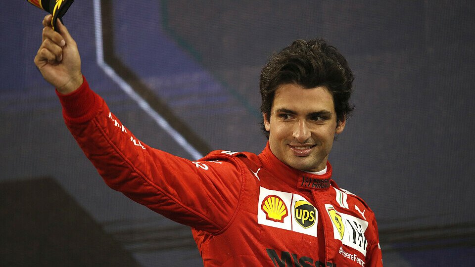 Ferrari-Pilot Carlos Sainz beendete seine erste Saison mit Ferrari auf dem Podium, Foto: LAT Images