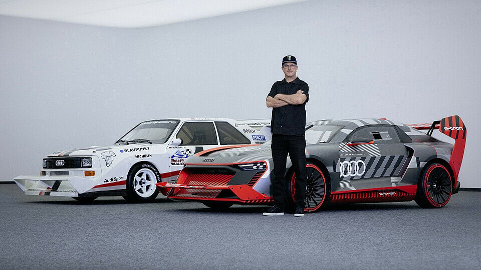 Ken Block setzt Gymkhana-Serie mit einem Elektro-Audi fort, Foto: Audi Communications Motorsport