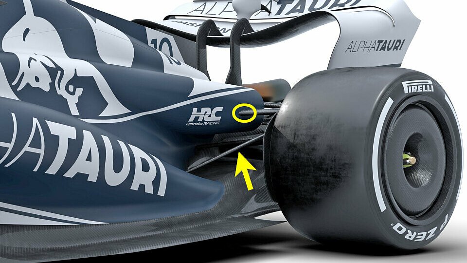 Zeigt AlphaTauri hier schon die Hinterachse des Red Bull RB18?, Foto: Protesa / Red Bull Content Pool